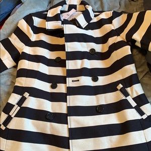 NWT Striped Coat from The Loft